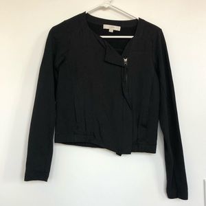 Loft Black Side Zip Jacket